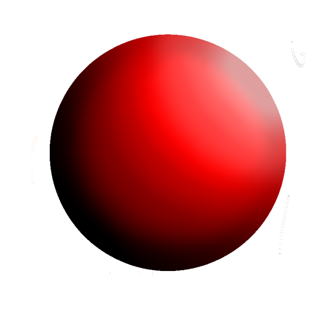 rubber ball in heavly concentrated light