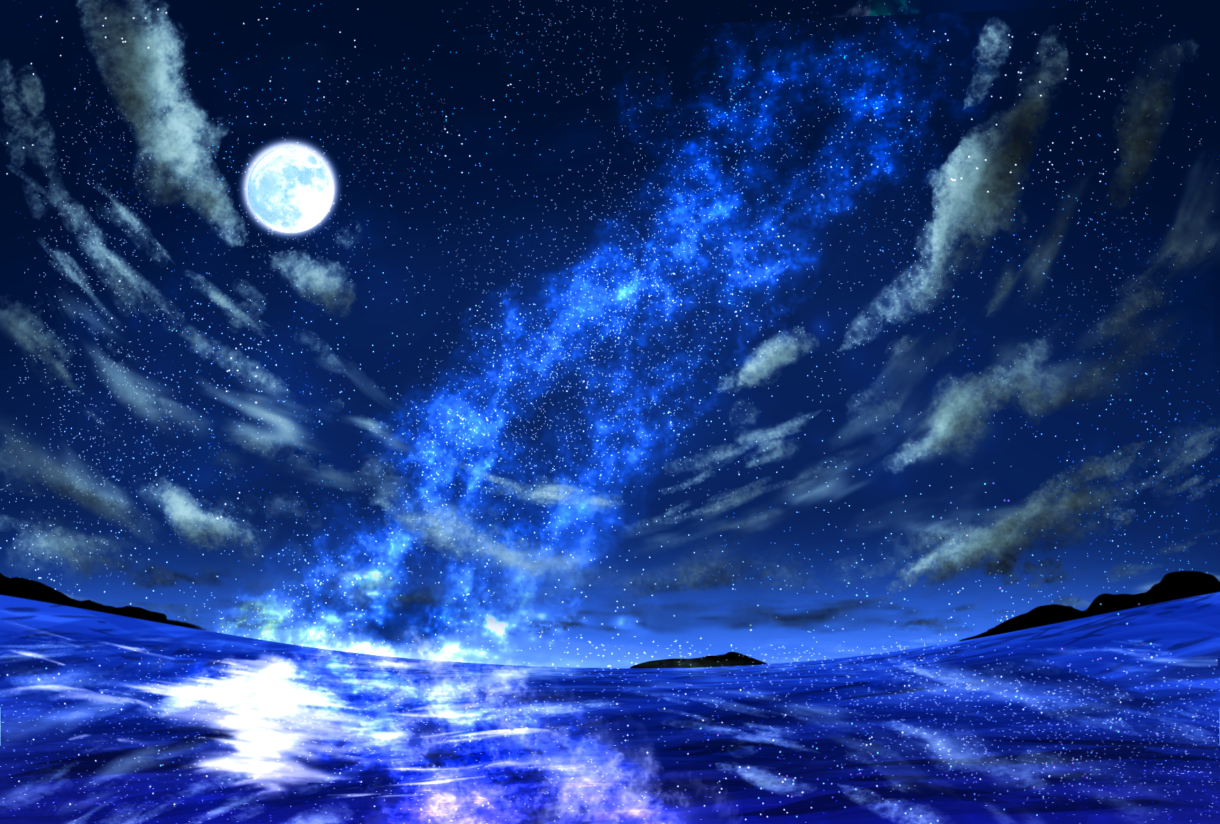 海と星空 - ibisPaint