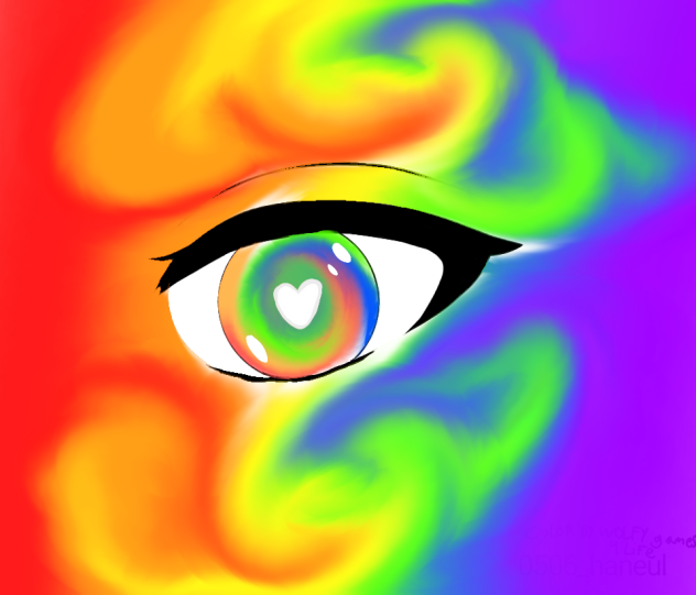 rainbow eye
