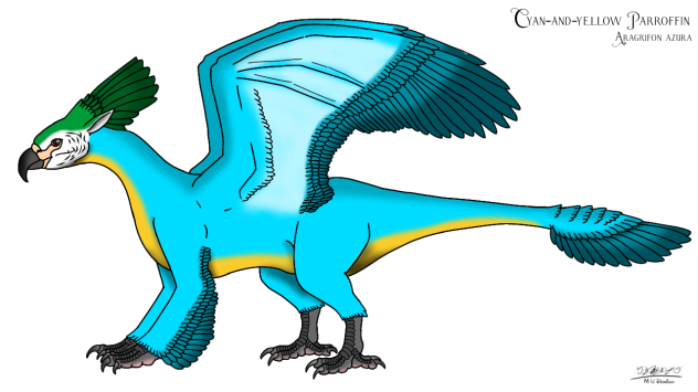 Blue and Yellow Parroffin (2023)