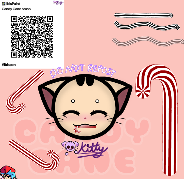 Candy Cane brush