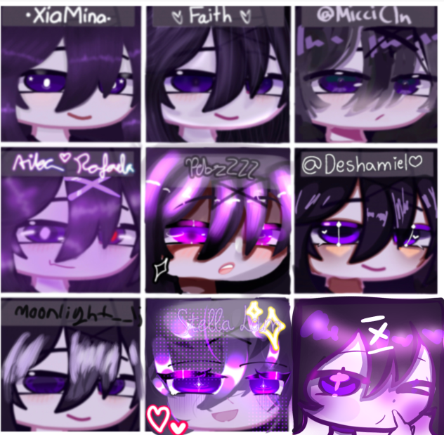 Purple gacha collab ✨✨