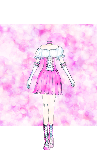 Anime Girl Pink Dress~