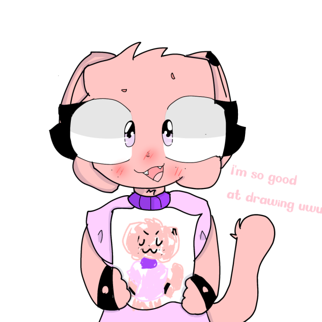 Emily drawing herself