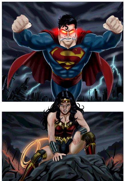 superman AND wonderwoman - ibisPaint