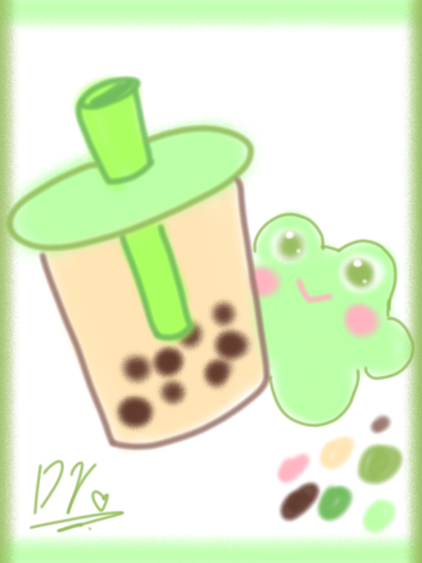 ▪︎ 🧋💚🐸 ▪︎