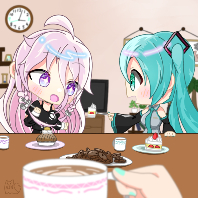 おやつタイムwith  IAさん＆ミクさん