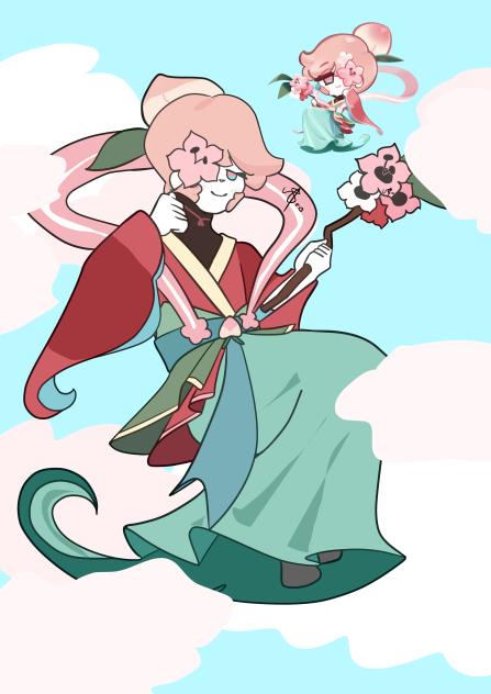 Peach blossom cookie