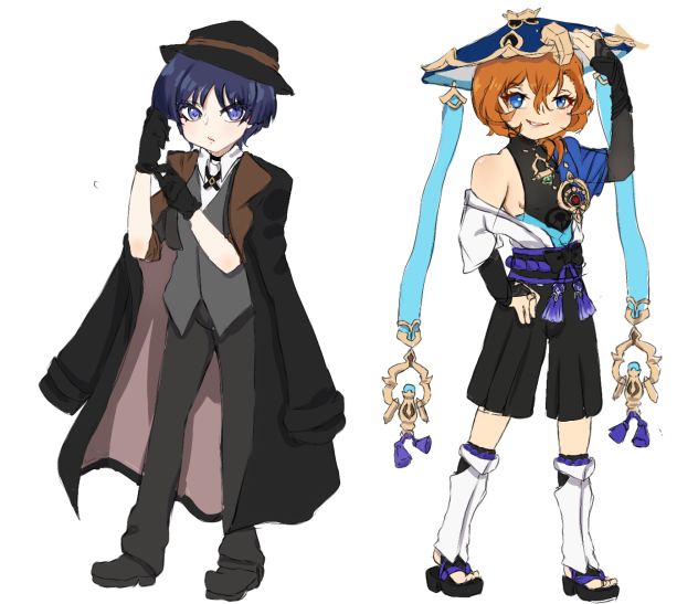 My fav charecters do a outfit swap