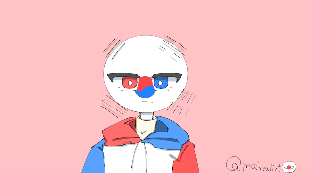 韓国描いてみた！　(完成)
