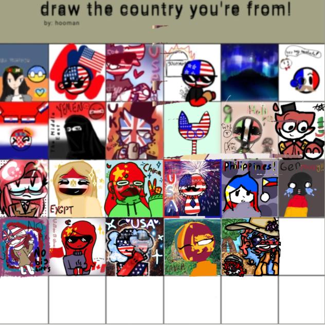 Countryhumans collab with   Valentine