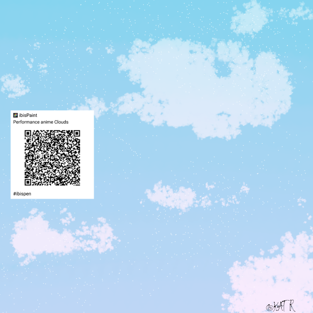 Anime Clouds QR brush