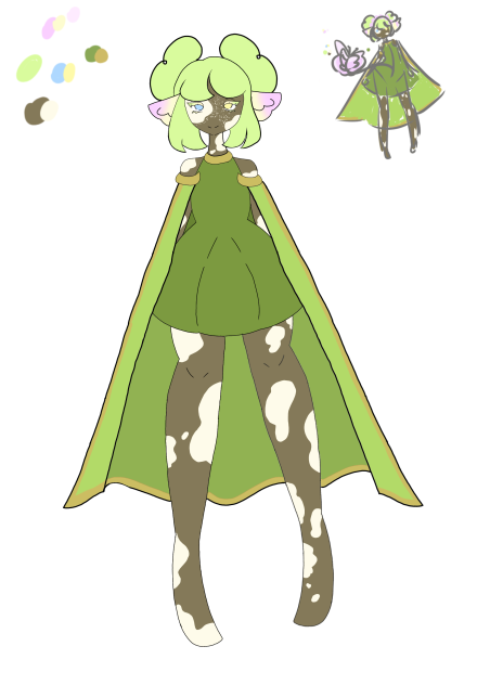 More thought out character design sketch