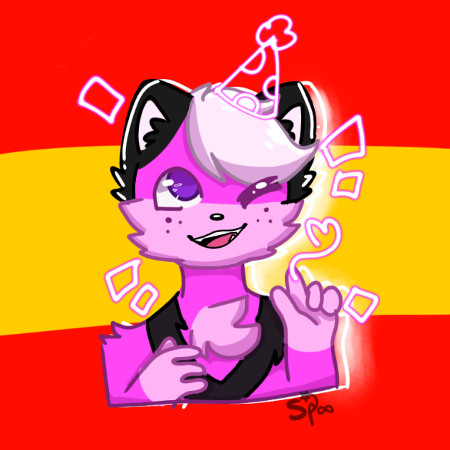 B-day gift for Pawstelrainbow on twitter