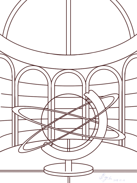 sphere 線画