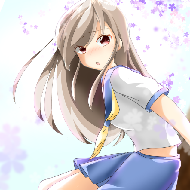 桜の木の下で