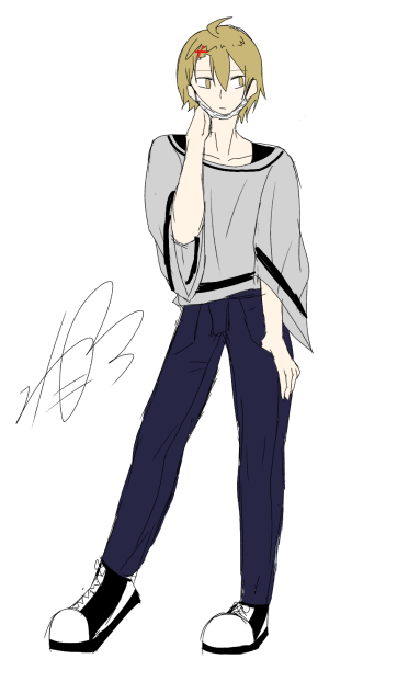 ボーイッシュ　落書き