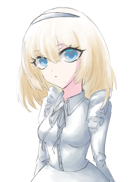 女の子描いてみた~！