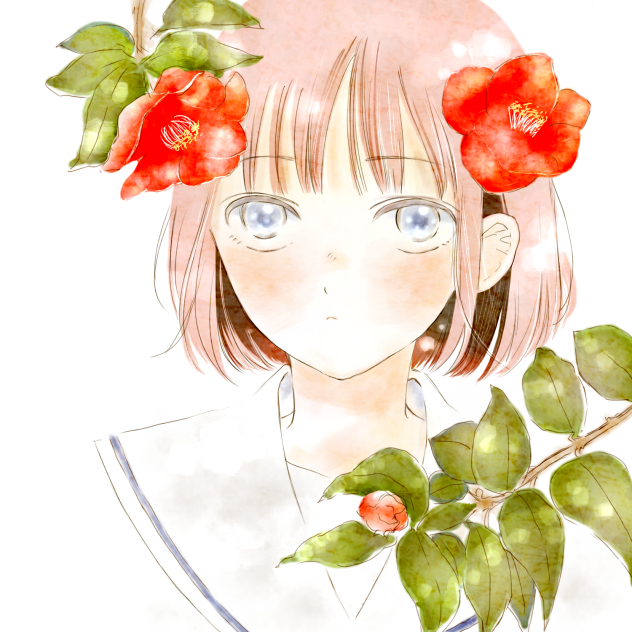 湯木のじん先生 ふつうな僕らの　花川椿ちゃんファンアート