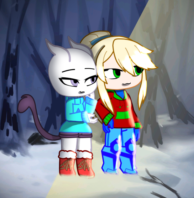 Mewtwo x Samus