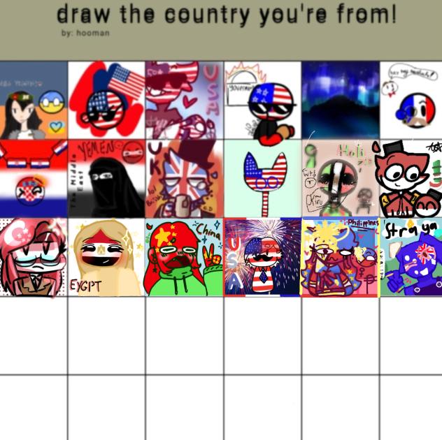 art challenge but country