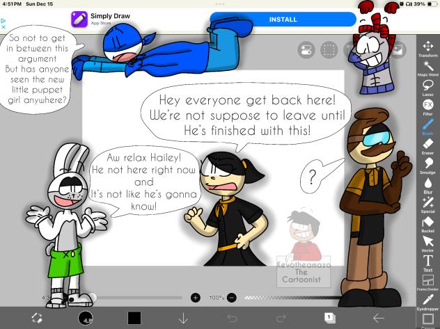 When the cartoonist is away