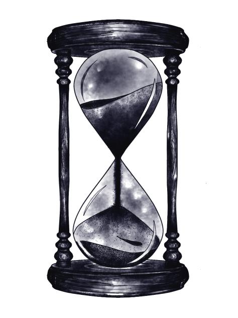 Blue ink hourglass2