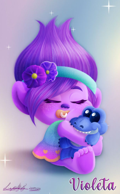 broppy baby, violet