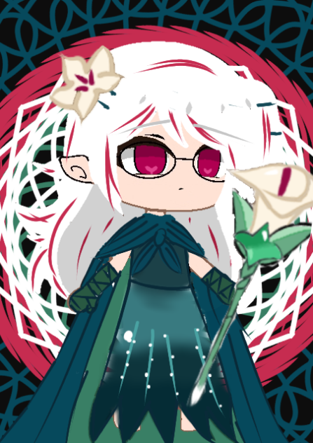 mah oc cosplaying as white lily cookie