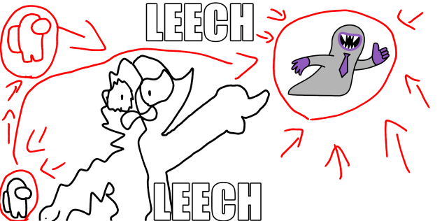 bittergiggle spots a leech