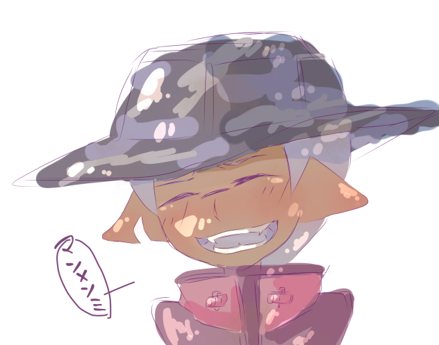 満面の笑み