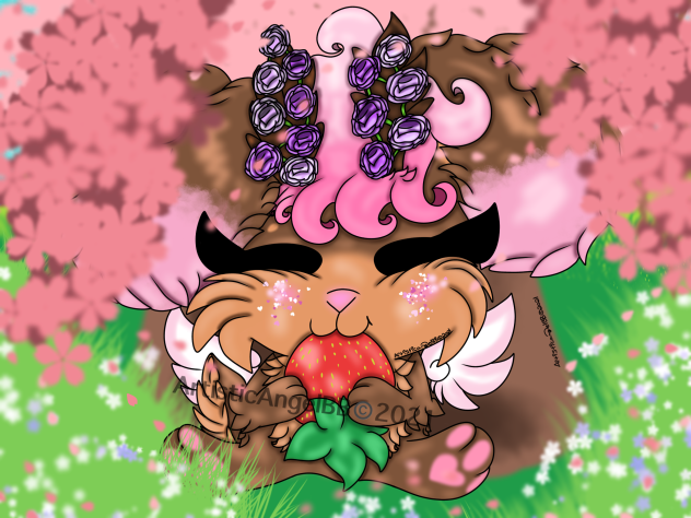 Cherry Blossoms and Strawberries
