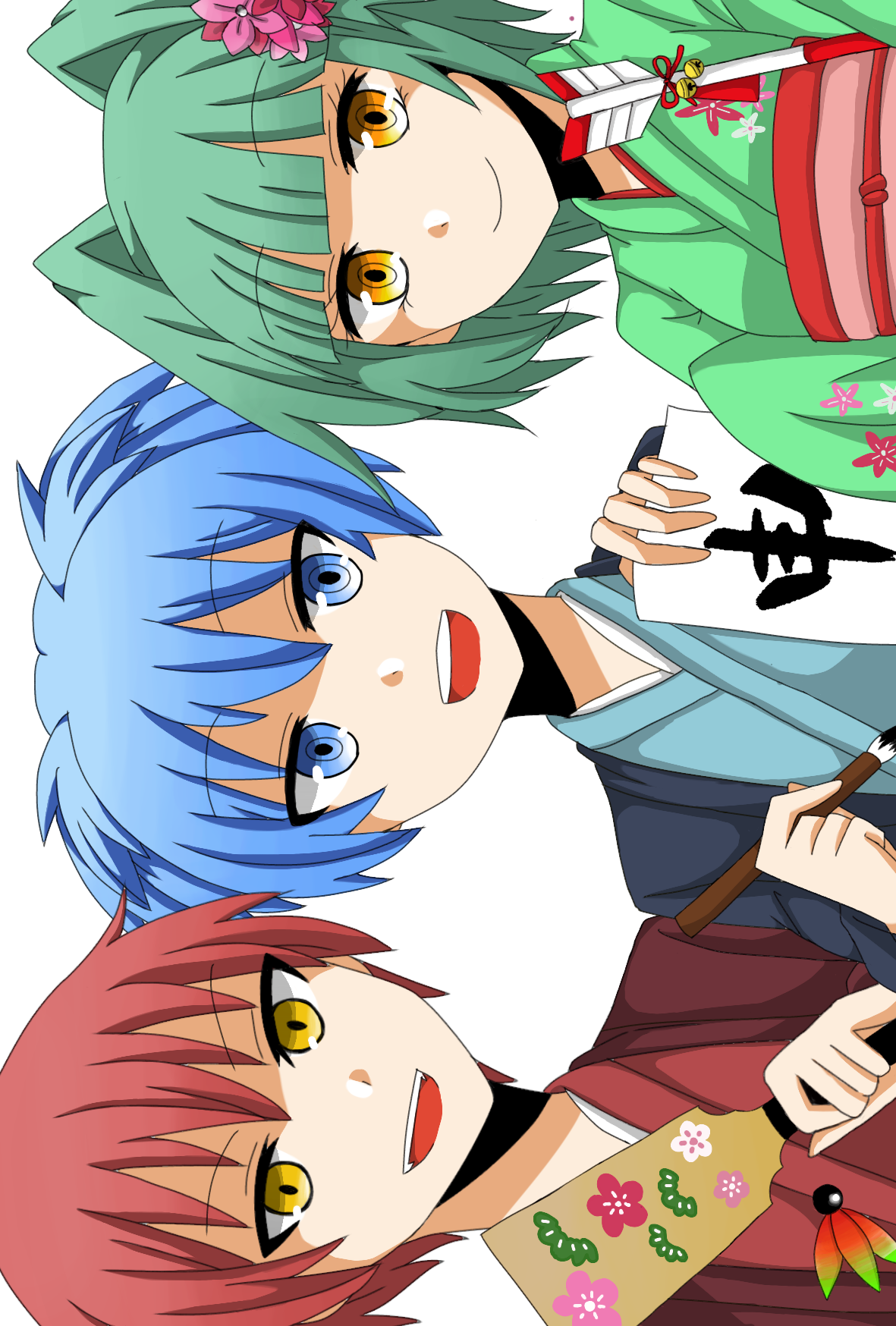 暗殺教室三人組でお正月！ ibisPaint