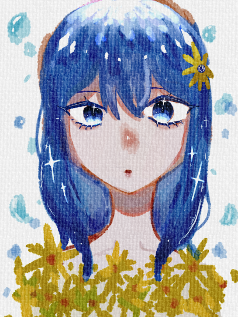 水彩画的な