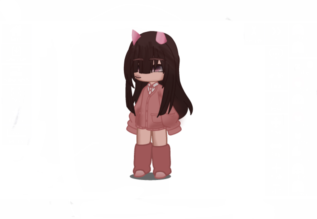 Shading my Gacha club oc