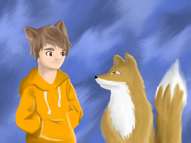 boy and his fox - ibisPaint