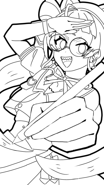 佐佐咲キキさん・塗り絵！