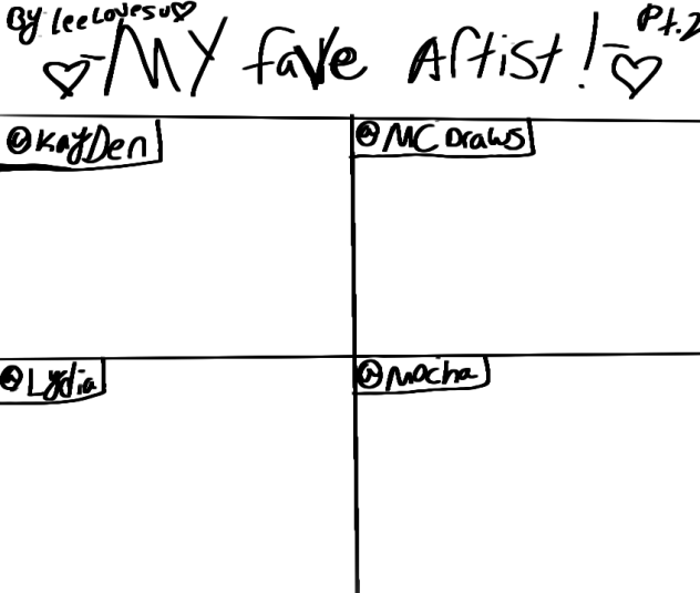 My favorite artists! pt2