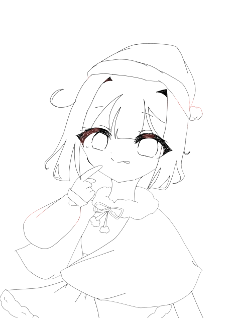 ☆ ℳℯ𝓇𝓇𝓎 𝒞𝒽𝓇𝒾𝓈𝓉𝓂𝒶𝓈 ☆線画！
