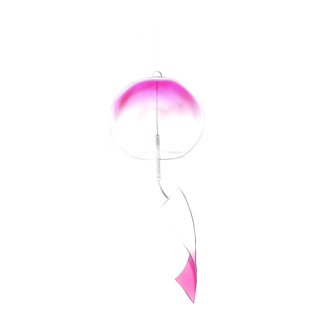 風鈴　ピンク