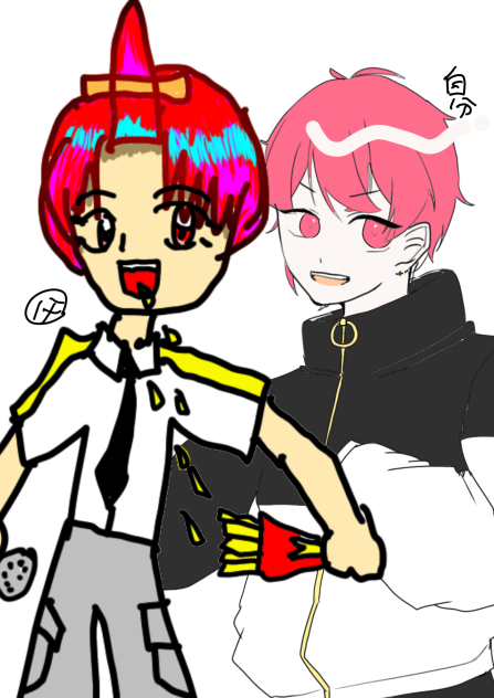 何も見ないで赤組描く対決