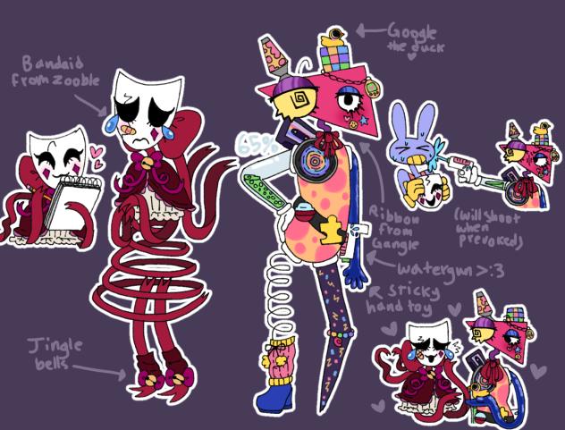 Gangle and Zooble redesign 🥹