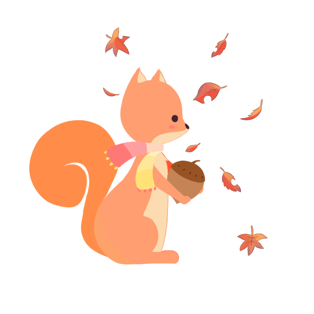 squirrel with a scarf - ibisPaint