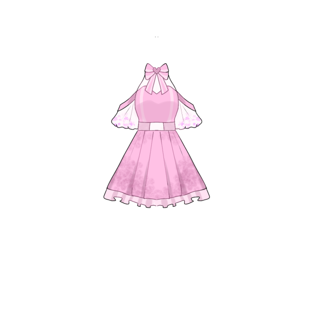 pink dress - ibisPaint