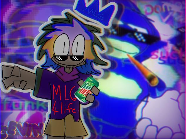 Blud holding mountain dew lolz