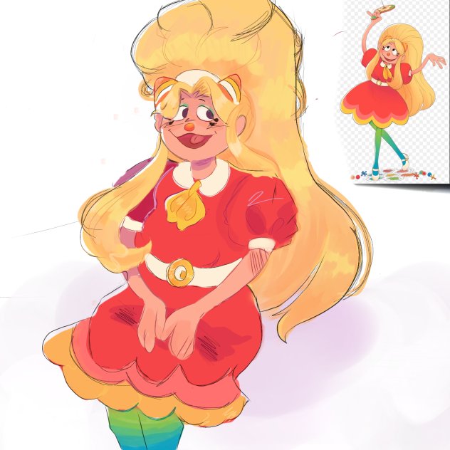 a pose