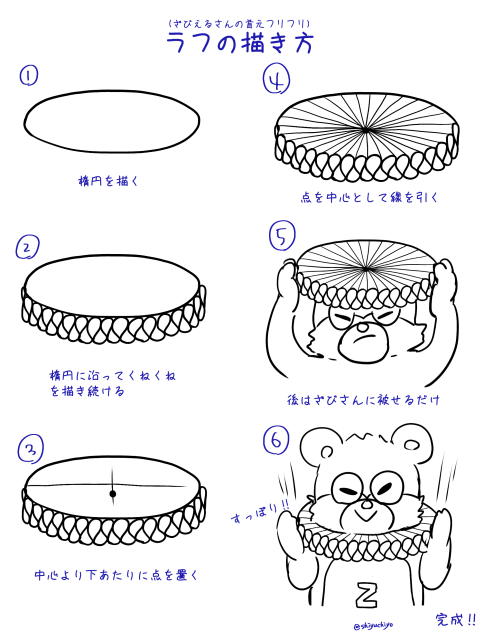 フリフリ描き方