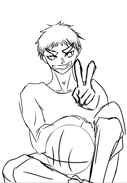 線画　是非塗ってください