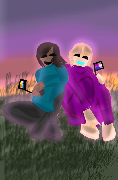 Me and my bestie artwork