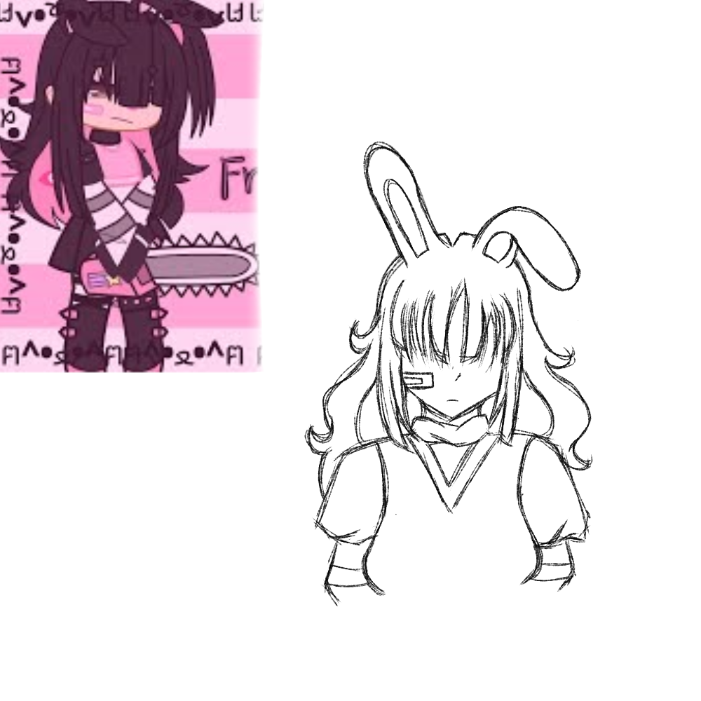 Emo girl sketch - ibisPaint